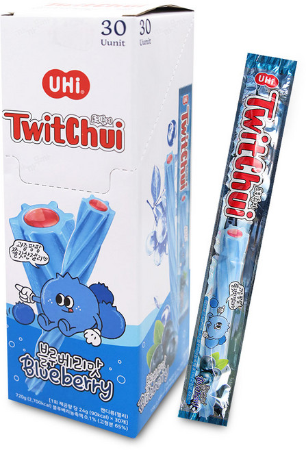 트윗츄이 블루베리맛 24g x 30개 (1통) 트위츄이 트위즐젤리