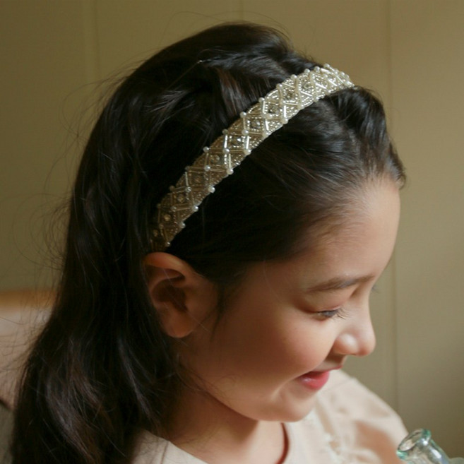 럭키밤비네 여아 스노우비딩 헤어밴드 아동 머리띠