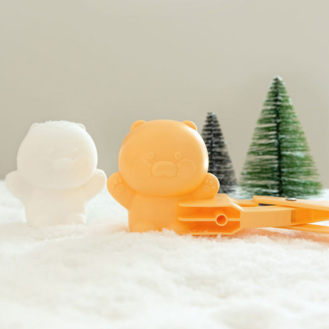 카카오프렌즈 눈집게 스노우볼 메이커 모래놀이, 1개