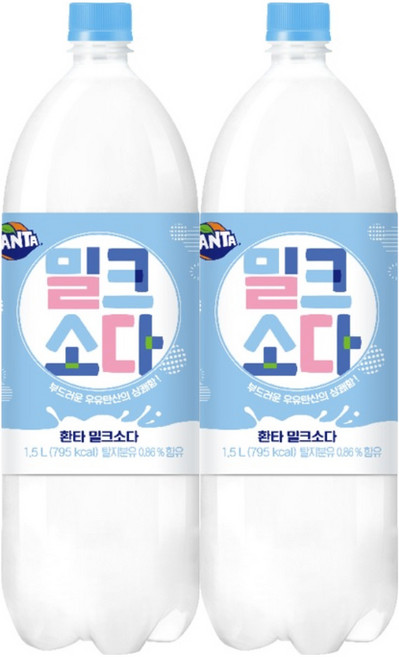 코카콜라 암바사 밀크소다, 1.5L, 12개