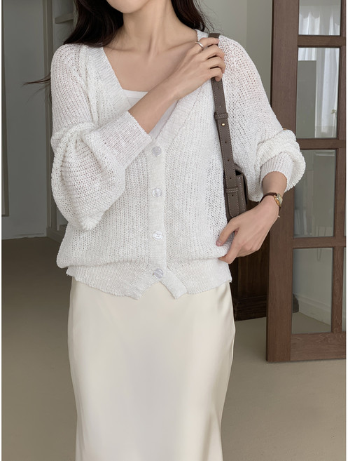 노노 하찌 브이넥 루즈핏 가디건5color