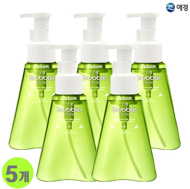 순샘 버블 올리브 거품세제 용기형, 1L, 5개