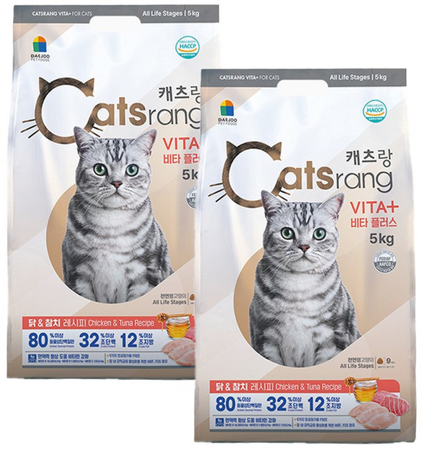 NEW 캐츠랑 비타플러스 5kg 2개, 닭+참치