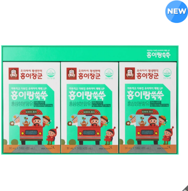 정관장 홍이장군 홍이랑쑥쑥 30ml x 42포, 42개