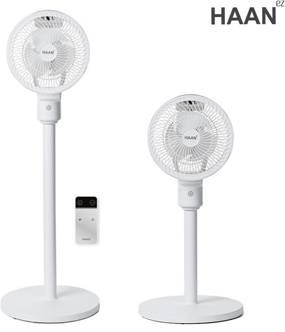 한경희 서큘레이터 3엽 2단높이 분리수납, CAC900A 버튼식+리모컨 포함