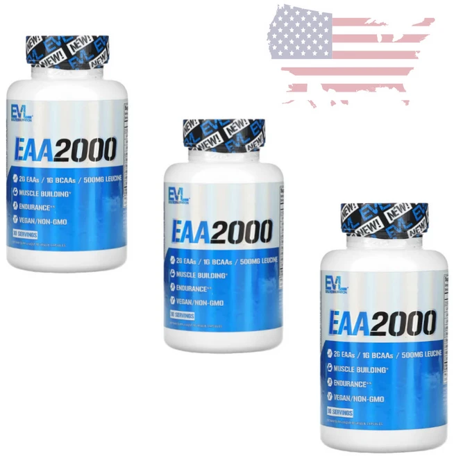 EVL EAA2000 캡슐 90정 3개세트 미국정품, 3개 - 쿠팡