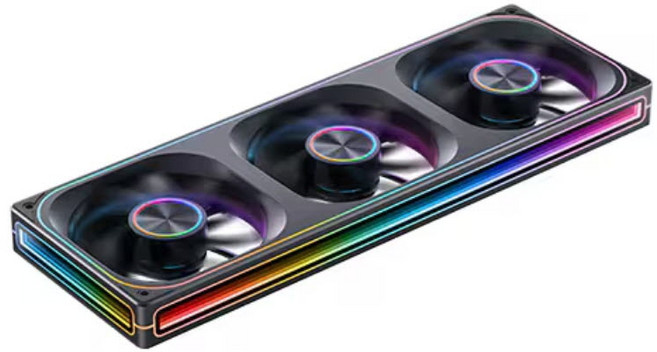 존스보 JONSBO ZA-360 ARGB 리버스 시스템 케이스 쿨러 (블랙), 1개, 블랙