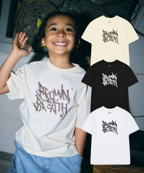 브라운브레스 KIDS brownbreathkids KIDS BASIC TAG ONE POINT TEE ( QUICK DRYING ) - 3COLOR