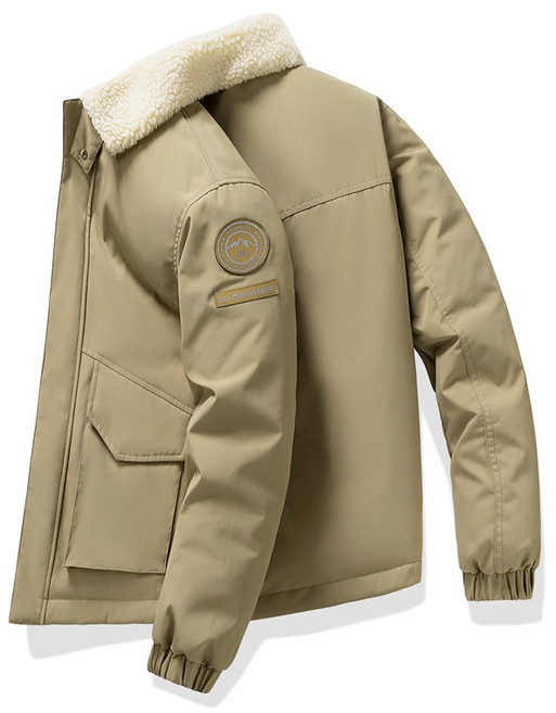 스타일닥터 오리털 패딩 남성 가을 겨울 도톰한 보온 퍼 칼라 점퍼