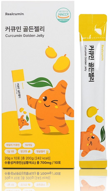 [공식판매자] 리얼큐민 커큐민 골든젤리 망고맛 (10일), 200g, 1개