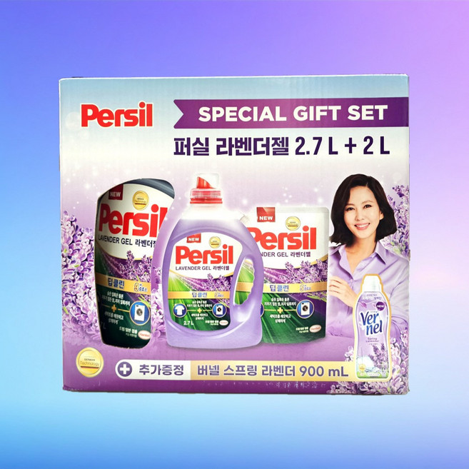 퍼실 딥클린 라벤더젤 스페셜 기프트 세트 (2.7L + 2L + 버넬900ml), 1개