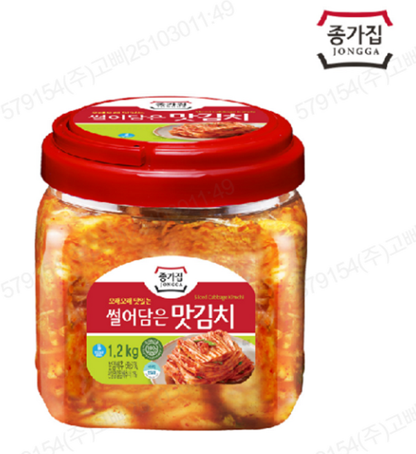 [종가] 먹기좋게 썰은 맛김치 1.2kg(PET), 1.2kg, 1개