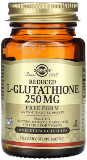 솔가 L글루타티온 250mg 30비건캡슐 Glutathione, 30정, 1개 - 쿠팡