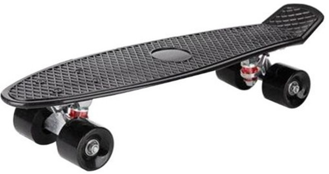 페니보드 페니크루져보드 2021 새로운 22인치 4륜 스케이트 싱글 워프 킥 스케이트 초보자용, 2ss202734-bk, 1개