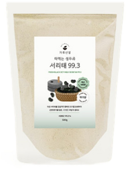 가루선생 타먹는 생두유 서리태 99.3, 500g, 2개