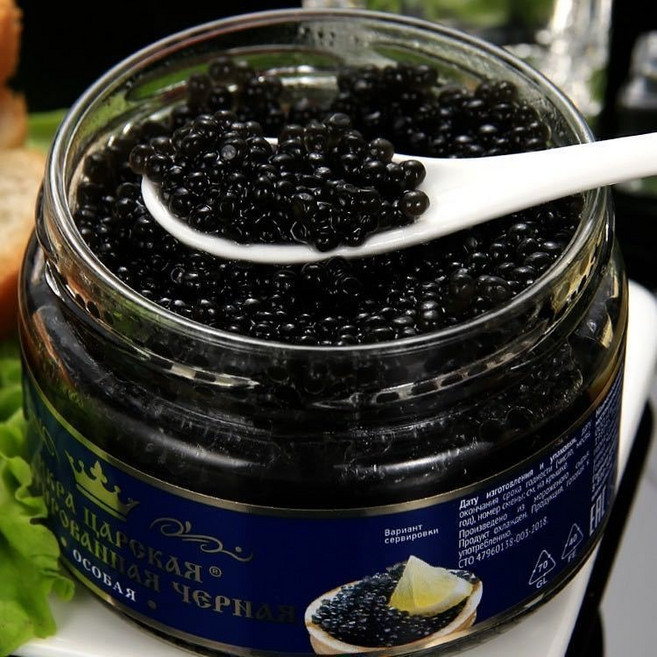 OKYAIOS 러시아 철갑상어 캐비어 맛도 좋고 영양도 건강하다, 220g, 1개