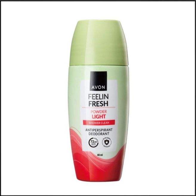 AVON 體感清新粉霧清爽除臭止汗露 40ml, 1個