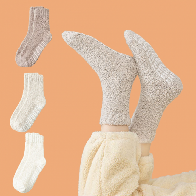 블링홈즈 여성 수면양말 미끄럼방지 임산부 무압박양말 3P