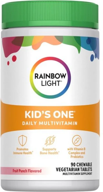 Rainbow Light Kids One Multivitamin Tablets Provides Healthy Growth and Support with Vitamin C, 90정, 1개 - 쿠팡