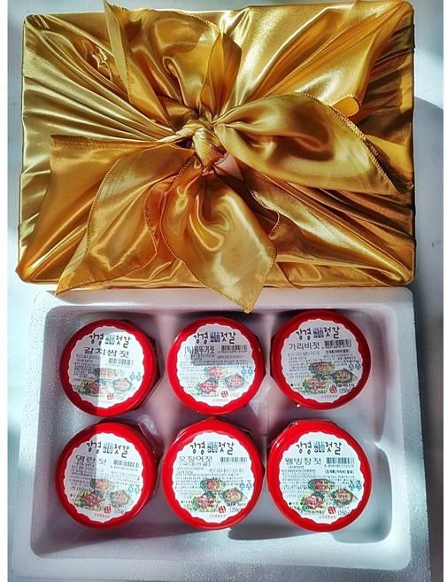 젓갈 명란 오징어 창란 가리비 갈치속젓 꼴뚜기젓갈250g씩 6종 선물세트, 1세트, 250g