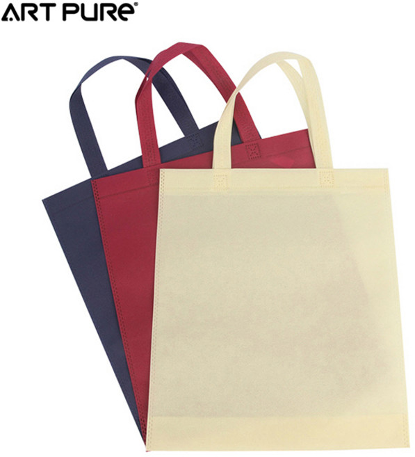 튼튼한 부직포 가방 10장묶음 다회용 장바구니 인쇄가능 홍보물제작, 10개, 와인