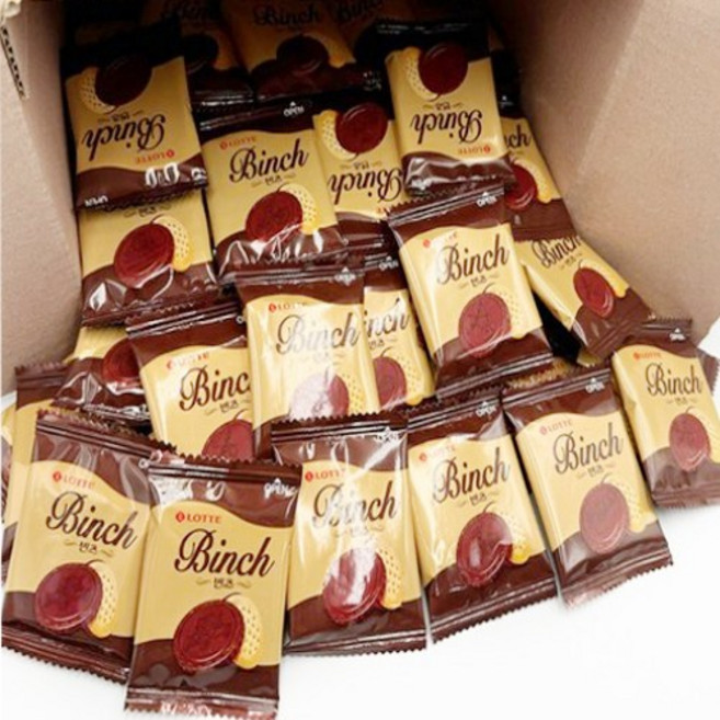 롯데 빈츠 과자 대용량 초콜릿 비스킷 50개(개별포장), 100개