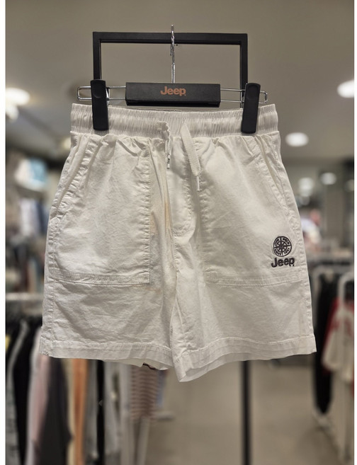 [지프키즈] 기획 나침반 자수 반바지 화이트 KO2PTU892