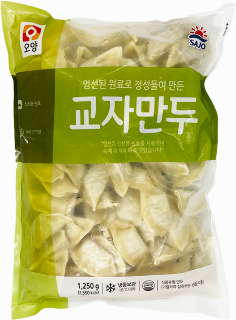 오양 교자만두 1250g, 1.25kg, 2개