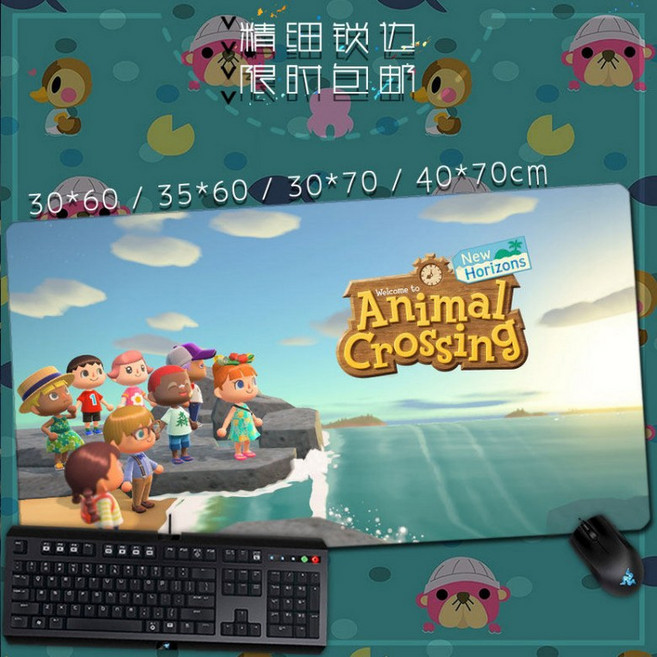 동물의숲 게이밍 대형 장패드 마우스패드 키보드패드 닌텐도 스위치 동숲 튀동숲 모동숲 데스크 매트, 1개, 3 250x300mm 2mm