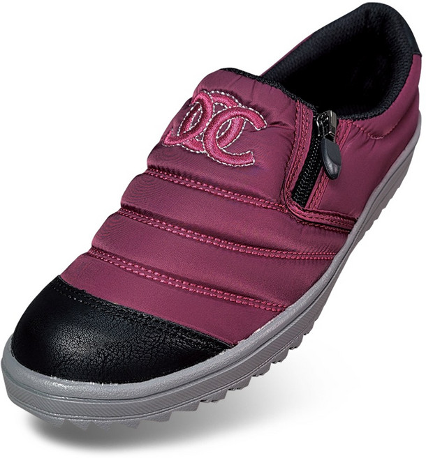 마마슈 A20S보니타 여성 국산 겨울 패딩 슬립온 방한화 기모 지퍼 논슬립