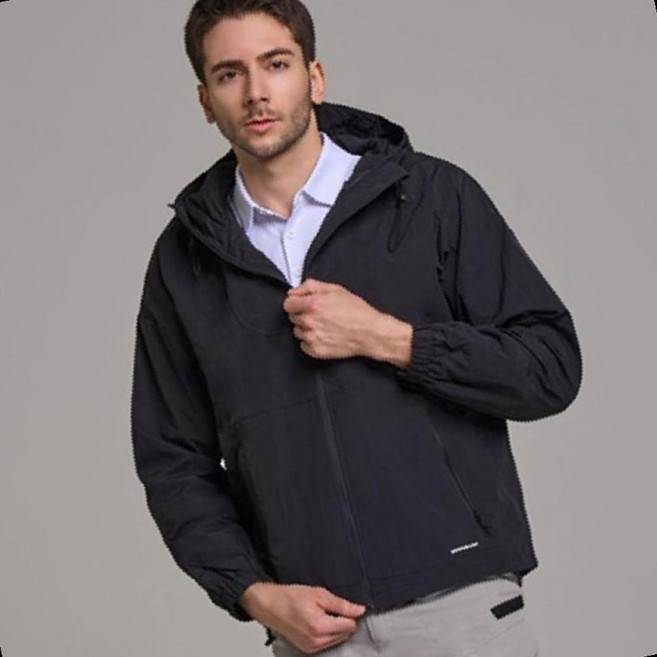 바람막이 남성 점퍼 후드 간절기 경량 산책 등산 골프 조깅 봄가을 아웃도어