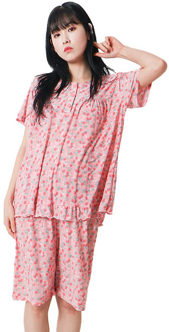 폭스 냉감 B타입 반팔 잠옷세트 E6 여성용