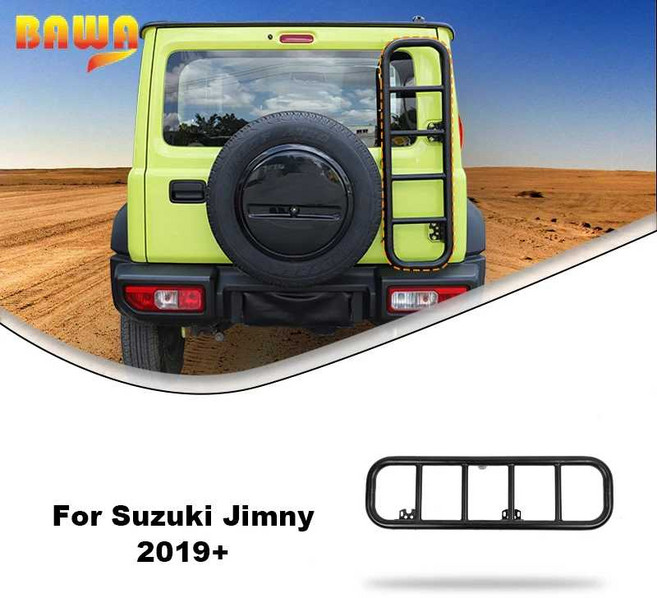 자동차 리어 문짝 클라이밍 사다리 뒷문 랙 짐니 외부, 1개