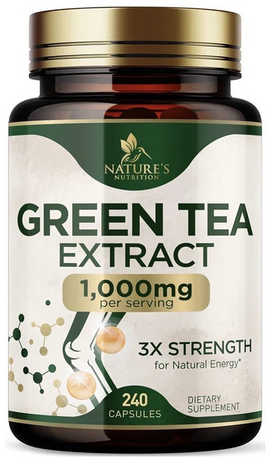 미국 정품 2배 강한 그린티 팻버너 녹차카테킨 1000mg 240정 EGCG, 1개