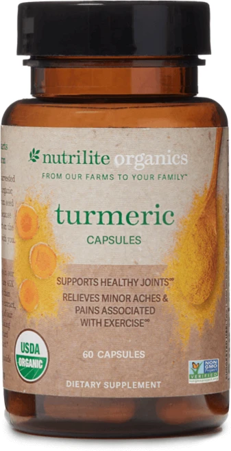 미국 암웨이 뉴트리라이트 오가닉스 강황 캡슐 400mg 흡수율 45배 커큐민 함유, 1개, 60정 - 쿠팡