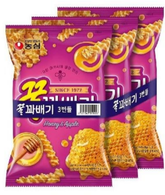 [달콤진] 농심 꿀꽈배기70g 3번들, 210g, 1개