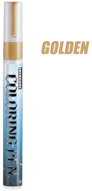 묘비 재도장용 특수 펜 금색 글씨가 새겨진 묘비 방수 및 변색 방지 사랑받는 글씨를 언제나 깨끗하게 유지하는 묘비 재도장 펜 추억을 보존, [05] Golden