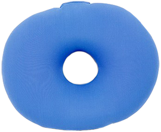 닥터효 기능성 비즈 도넛 2단 원자 방석, 블루, 1개