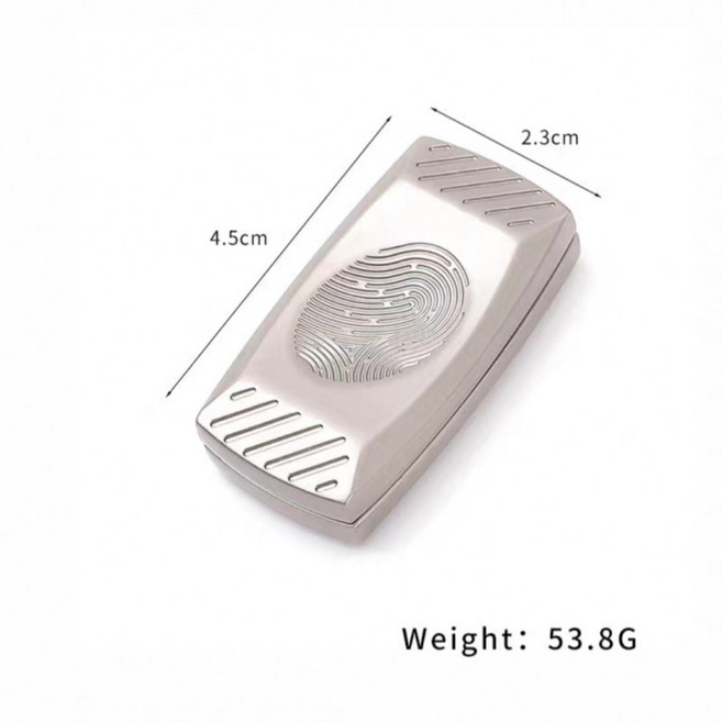 슬라이더 피젯토이 포커 게임 셔플 카드, 1개, 지문 푸시카드 2단계 실버 지퍼백