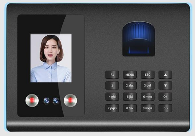 指紋人臉識別考勤機 高清螢幕多種打卡方式 防篡改提升企業管理效率, 1個, 指紋+密碼+臉部辨識+隨身碟