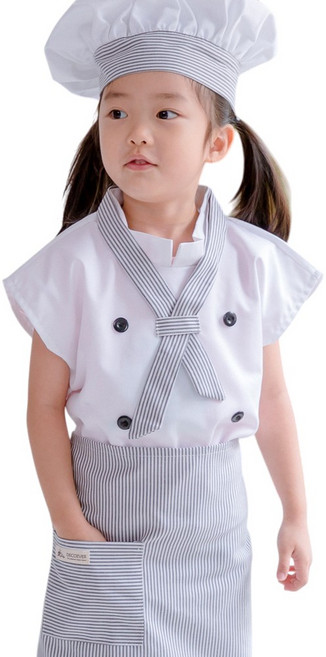 꼬마쉐프 어린이집 앞치마 세트 유아 쿠킹앞치마