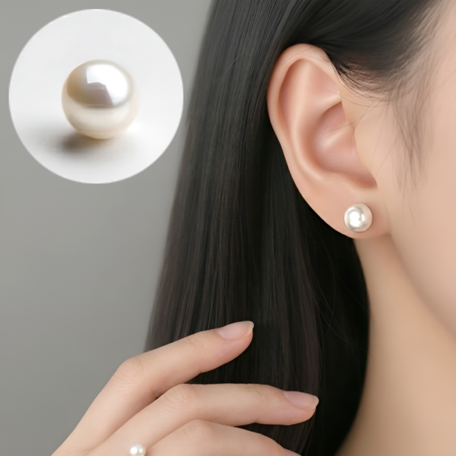 오데트 진주귀걸이 진주 귀찌 실버925 귀걸이