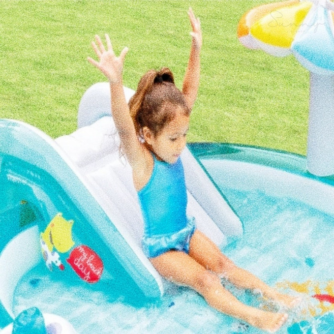 썸데이몰 미끄럼 풀장 203x173x89cm 튜브수영장