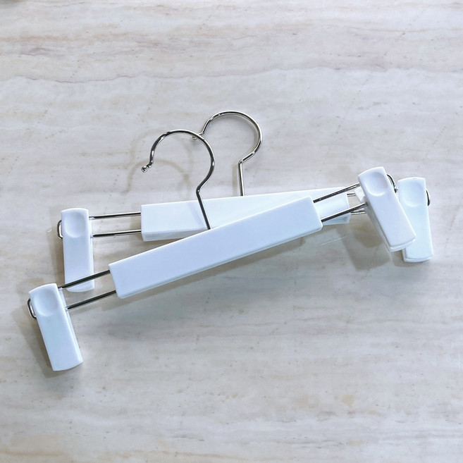 트리안트 국내생산 프리미엄 논슬립 어깨뿔방지 옷걸이 바지걸이, 바지걸이 화이트 10개, 10개