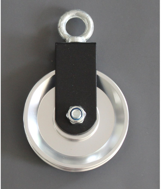 무소음베어링 도르래 도르레 헬스 와이어 케이블 우레탄와이어 홈짐 케이블크로스 렛풀다운, 1개, 알류미늄도르래