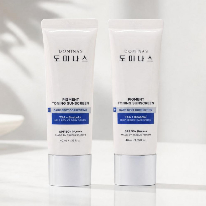 태극제약 도미나스 선크림 (40ml+40ml) 80ml 트라넥삼산, 1개