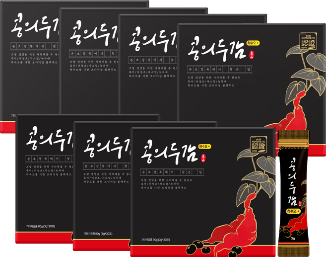 콩의두감 하수오 플러스 서리태환 적하수오환 30p, 3g, 210개