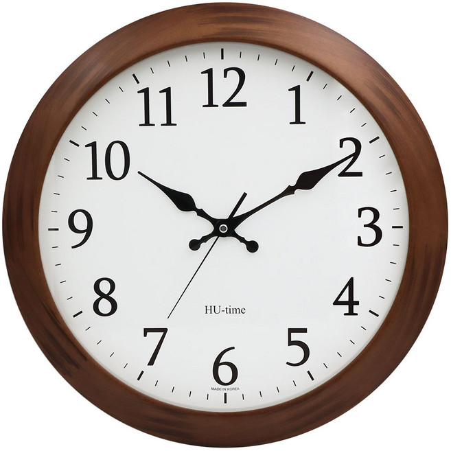 40cm 인테리어 원목 무소음 벽시계