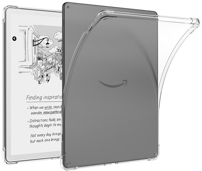 2026년형 Amazon Kindle Scribe Colorsoft 11인치 투명 케이스 에어백 탑재로 충격 흡수 및 스크래치 방지 적용, clear, 1개