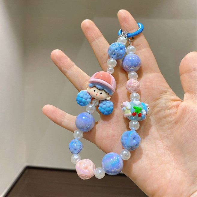 아이실린 다양한 스마트폰 손목 스트랩 투명 하트 키링 (34종), 1개, A-31